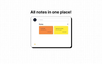 Unio - Take notes anytime!