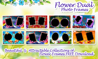 Flower Dual Photo Frames
