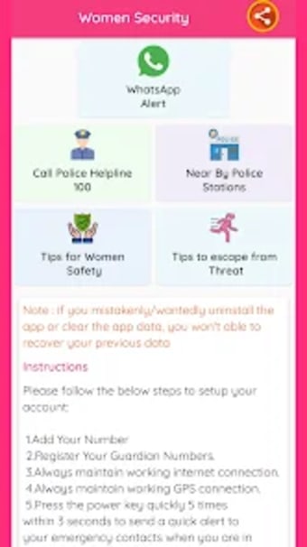 Women Safety App