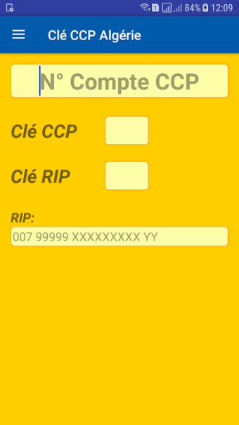 Clé CCP Algérie