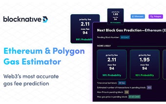 Blocknative Gas Fee Estimator for ETH & MATIC