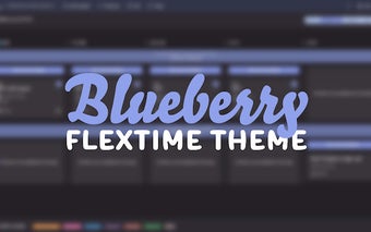 Blueberry Theme For FlexTime