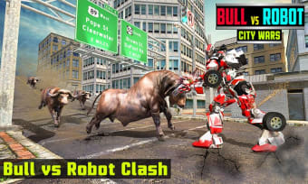 Super X Robot VS Angry Bull Attack Simulator