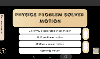 Physics problem solver: Motion