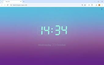 Digital Clock in a New Tab for Google Chrome - Extension Download