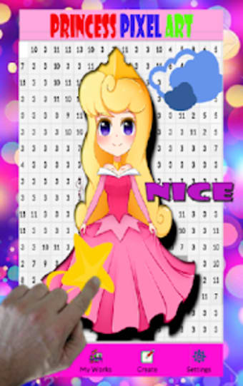 Princess Pixel Coloring Number