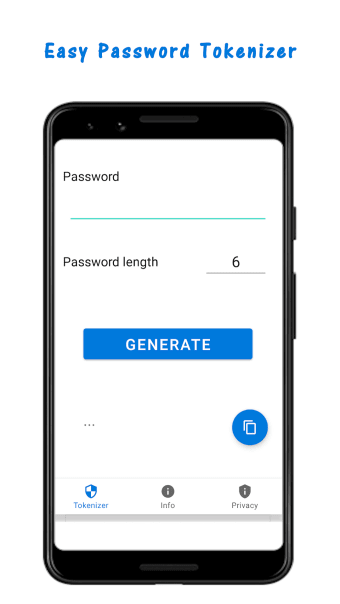 Easy Password Generator Tokenizer and Manager