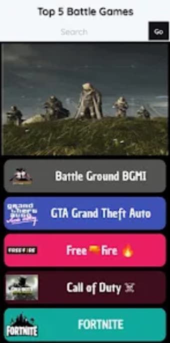 Battle Games List