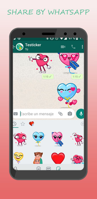 Love WASticker with movement