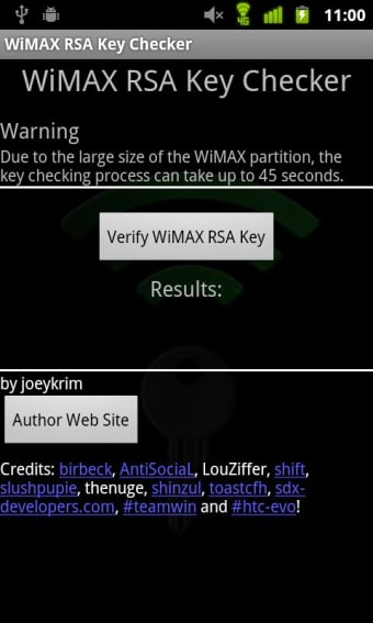 WiMAX Key Checker
