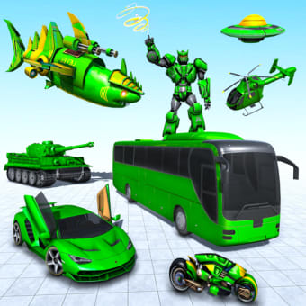 Army Bus Robot Game: Car Games