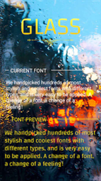 Glass Font for FlipFont