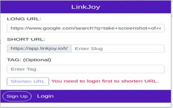 URL Shortener by LinkJoy