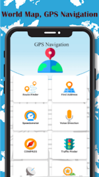 World Map and GPS Navigation