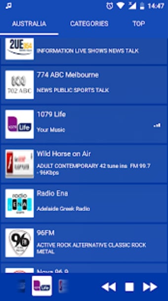 Australian Radio - Live FM Player