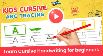Toddler Cursive ABC Tracing- Learn Cursive Writing
