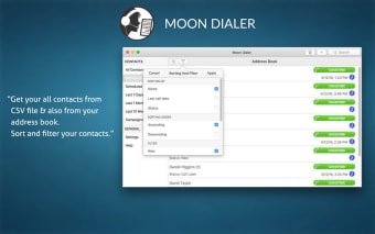Moon Dialer for Call Center