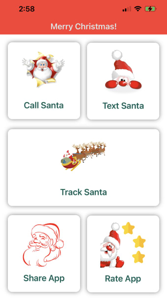Text  Call Santa Claus