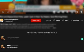 Kament.io - Enable Youtube Comments