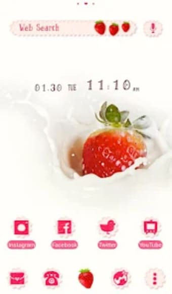 Strawberry Milk Crown Theme