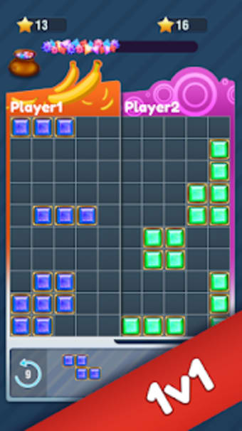 Block Puzzle Diamonds Multiplayer: board game