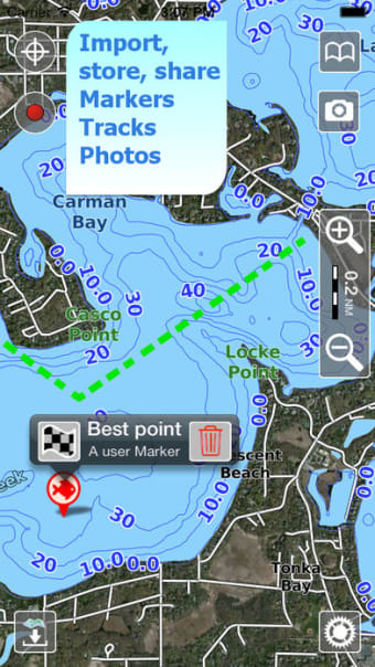 Aqua Map Maine Lakes GPS HD