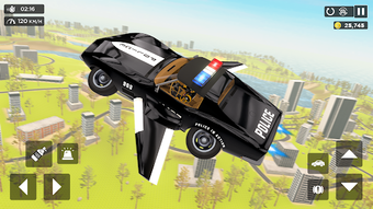 Real Police Flying Car Game 3D