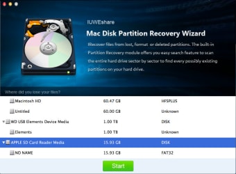 Mac Disk Partition Recovery Wizard