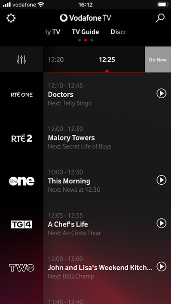 Vodafone TV App IE