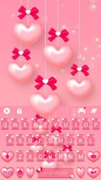 Pink Heart Pearls Theme