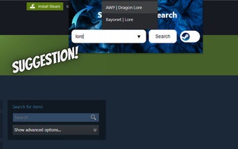 Steam Market & Buff163 Search Box