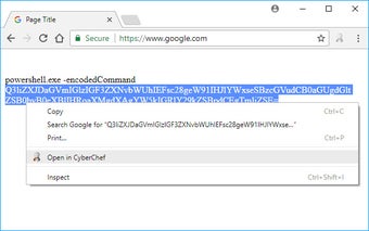Open in CyberChef