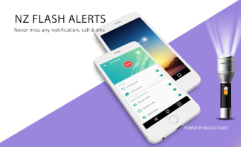 Flash alert for all notification -Sms alert flash
