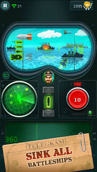 You sunk submarine sea battle