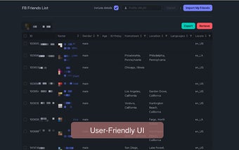 Friend Exporter - Extract friends list