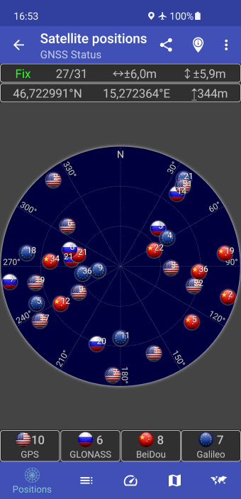 GNSS Status GPS Test