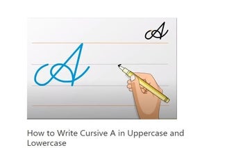 Cursive Alphabet