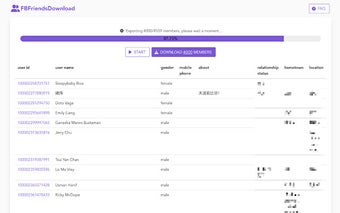 Friends Download tool for Facebook™