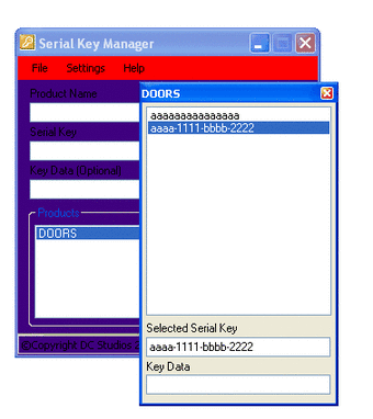 Serial Key Manager