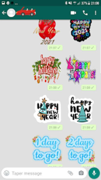 Happy New Years stickers 2021