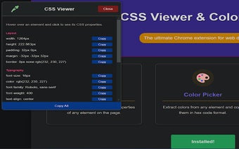 CSS Viewer Extension