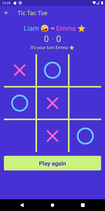 Tic Tac Toe 3 In A Row X and O