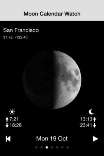 Moon Calendar Watch