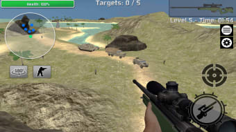 Modern Sniper Gun Shooting
