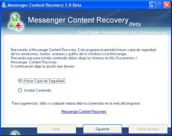 Messenger Content Recovery