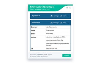 Ryte structured data helper