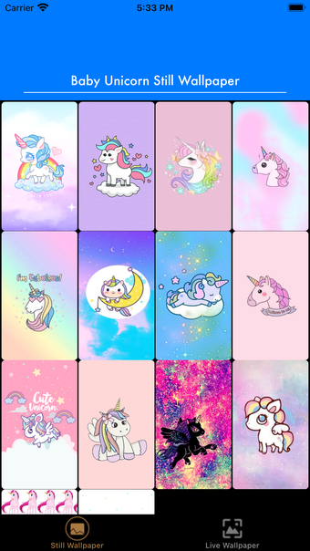 Baby Unicorn Live Wallpaper