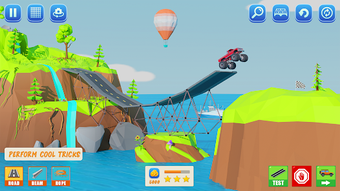 Bridge Builder Car Stunt Games