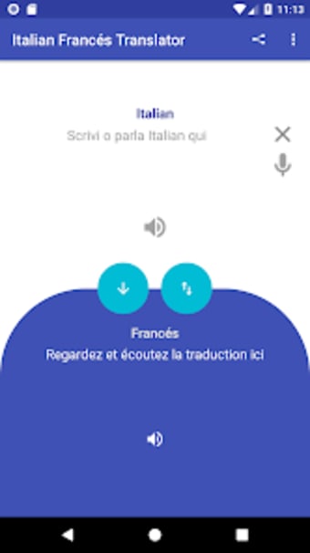 Translator from Italian to Fre