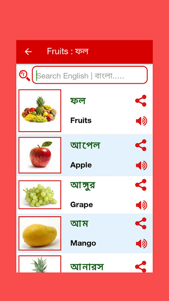 Bangla Words Book - ওয়ার্ড বুক